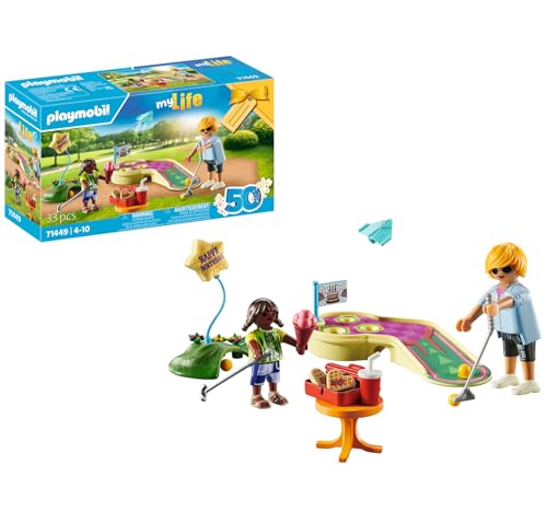 PLAYMOBIL myLife 71449 Minigolf, Schlag um Schlag zum Ziel, inklusive Golfschläger, Bällen, süßen Waffelherzen und EIS, nachhaltiges Spielzeug für Kinder ab 4 Jahren PLAYMOBIL myLife 71449 Minigolf, Schlag um Schlag zum Ziel, inklusive Golfschläger, Bällen, süßen Waffelherzen und EIS, nachhaltiges Spielzeug für Kinder ab 4 Jahren von PLAYMOBIL