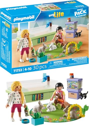 PLAYMOBIL | My Life | Familie mit Hasen | Tierfiguren | Spielzeug für Kinder ab 4 Jahren | 71753 von PLAYMOBIL