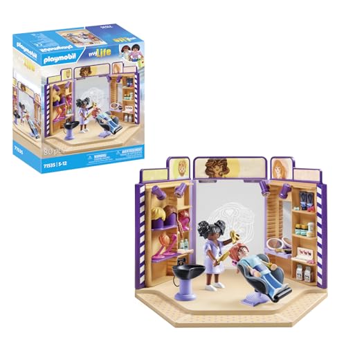 PLAYMOBIL MyLife 71535 Friseursalon, Trendige Frisuren und Perücken für die Kundschaft, mit umfangreichem Zubehör zum Experimentieren, kreatives Spielzeug für Kinder ab 5 Jahren PLAYMOBIL MyLife 71535 Friseursalon, Trendige Frisuren und Perücken für die Kundschaft, mit umfangreichem Zubehör zum Experimentieren, kreatives Spielzeug für Kinder ab 5 Jahren von PLAYMOBIL