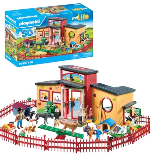 PLAYMOBIL MyLife 71599 Tierhotel 'Pfötchen', große Pension mit 10 Tieren, tollem Pflegezubehör und süßen Dekostickern, detailreiches Spielzeug für Kinder ab 4 Jahren PLAYMOBIL MyLife 71599 Tierhotel 'Pfötchen', große Pension mit 10 Tieren, tollem Pflegezubehör und süßen Dekostickern, detailreiches Spielzeug für Kinder ab 4 Jahren von PLAYMOBIL