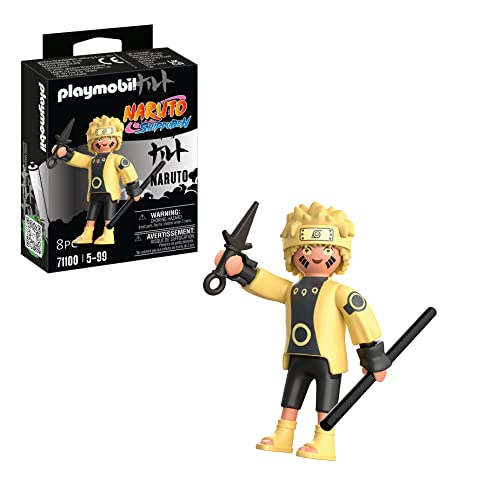 PLAYMOBIL Naruto 71100 Naruto Rikudou Sennin Mode mit gelbem Oberteil, schwarzer Hose und gelben Sandalen sowie mit Stab und Kunai, ab 5 Jahren PLAYMOBIL Naruto 71100 Naruto Rikudou Sennin Mode mit gelbem Oberteil, schwarzer Hose und gelben Sandalen sowie mit Stab und Kunai, ab 5 Jahren von PLAYMOBIL