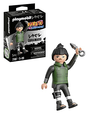 PLAYMOBIL Naruto 71107 Shikamaru in dunkelgrüner Weste mit schwarzer Hose und schwarzen Stiefeln und Kunai, kreativer Spielspaß für Animefans mit tollen Details und authentischen Extras, ab 5 Jahren PLAYMOBIL Naruto 71107 Shikamaru in dunkelgrüner Weste mit schwarzer Hose und schwarzen Stiefeln und Kunai, kreativer Spielspaß für Animefans mit tollen Details und authentischen Extras, ab 5 Jahren von PLAYMOBIL