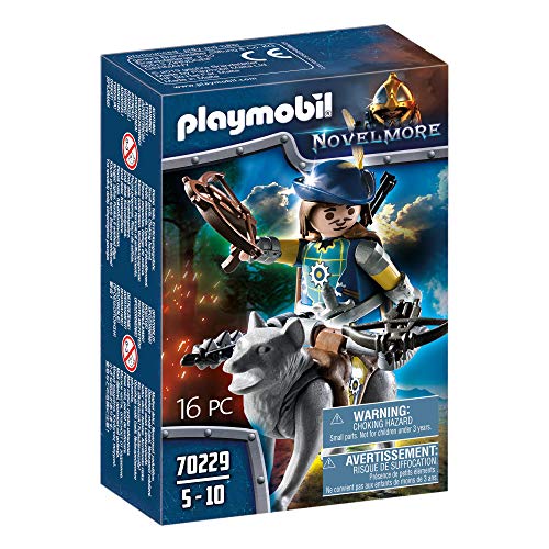 PLAYMOBIL Novelmore 70229 Novelmore Armbrustschütze mit Wolf, Für Kinder von 4-10 Jahren von PLAYMOBIL