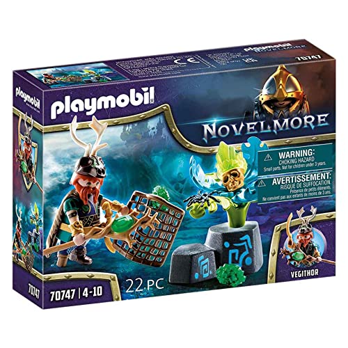 PLAYMOBIL Novelmore 70747 Violet Vale - Magier der Pflanzen nach Oben klappbare Blätter der Dschungelpflanze, Empfohlen ab 4 Jahren von PLAYMOBIL