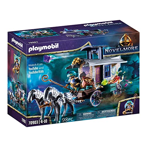 PLAYMOBIL Novelmore 70903 Violet Vale - Händlerkutsche, Spielzeug für Kinder ab 4 Jahren von PLAYMOBIL