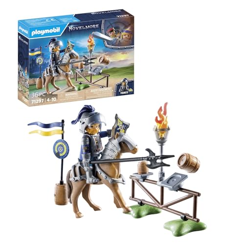 PLAYMOBIL Novelmore 71297 Novelmore - Übungsplatz, spannendes Rittertraining auf dem Übungsplatz mit Pferd, Lanze, Fass und Zielscheibe, Spielzeug für Kinder ab 4 Jahren PLAYMOBIL Novelmore 71297 Novelmore - Übungsplatz, spannendes Rittertraining auf dem Übungsplatz mit Pferd, Lanze, Fass und Zielscheibe, Spielzeug für Kinder ab 4 Jahren von PLAYMOBIL