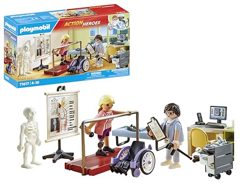 PLAYMOBIL Action Heroes 71617 Orthopädie, liebevolle Behandlung von Patient:innen, zu über 80 % aus recycelten und biobasierten Materialien, detailreiches Spielzeug für Kinder ab 4 Jahren PLAYMOBIL Action Heroes 71617 Orthopädie, liebevolle Behandlung von Patient:innen, zu über 80 % aus recycelten und biobasierten Materialien, detailreiches Spielzeug für Kinder ab 4 Jahren von PLAYMOBIL