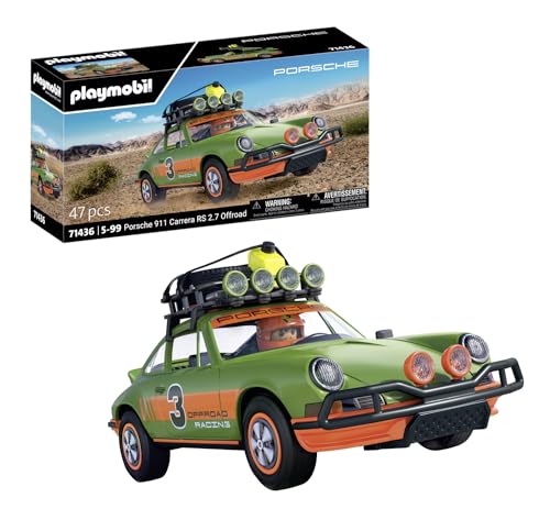 PLAYMOBIL Porsche 71436 Porsche 911 Carrera RS 2.7 Offroad, actionreiche Fahrten durch jedes Gelände, mit vielfältigen Funktionen, hochwertiges Sammelauto oder Spielzeug für Kinder ab 5 Jahren von PLAYMOBIL