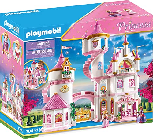 PLAYMOBIL Princess 70447 Großes Prinzessinnenschloss mit drehbarer Tanzplatte, Ab 4 Jahren von PLAYMOBIL