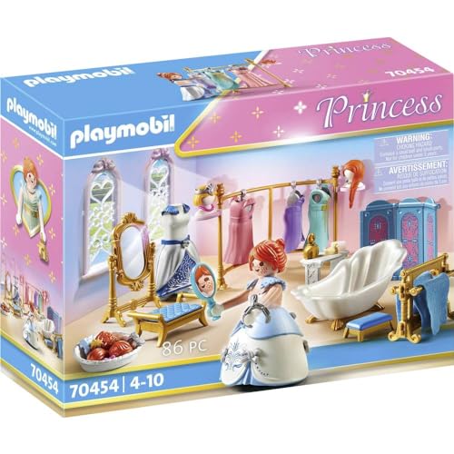 PLAYMOBIL Princess 70454 Ankleidezimmer mit Badewanne, Ab 4 Jahren von PLAYMOBIL