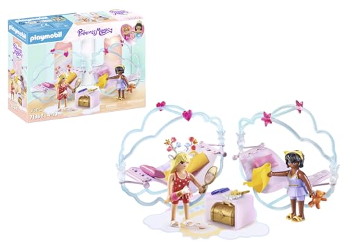 PLAYMOBIL Princess Magic 71362 Himmlische Pyjamaparty, traumhafte Übernachtung im Wolkenbett, mit Hängematten und fantastischen Accessoires, Spielzeug für Kinder ab 4 Jahren von PLAYMOBIL
