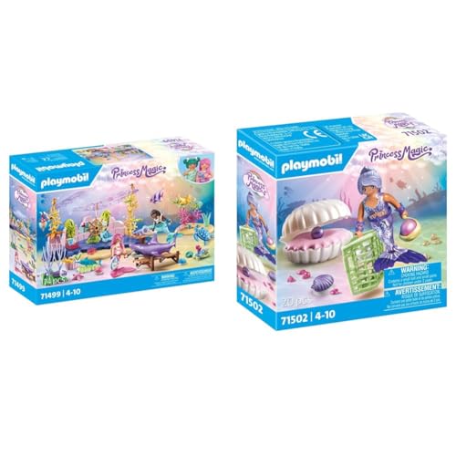 PLAYMOBIL Princess Magic 71499 Unterwasser-Tierpflege der Meeresbewohner & Princess Magic 71502 Meerjungfrau mit Perlmuschel PLAYMOBIL Princess Magic 71499 Unterwasser-Tierpflege der Meeresbewohner & Princess Magic 71502 Meerjungfrau mit Perlmuschel von PLAYMOBIL
