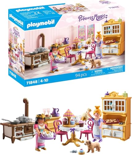 PLAYMOBIL | Princess Magic | Königliche Küche | Prinzessinnen Spielzeug | Küche Spielset | Märchen Spielzeug für Kinder ab 4 Jahren | 71848 von PLAYMOBIL