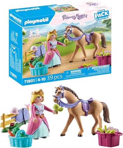 PLAYMOBIL | Princess Magic | Prinzessin mit Pferd | Prinzessinnenspielzeug | Spielzeug für Kinder ab 4 Jahren | 71801 von PLAYMOBIL