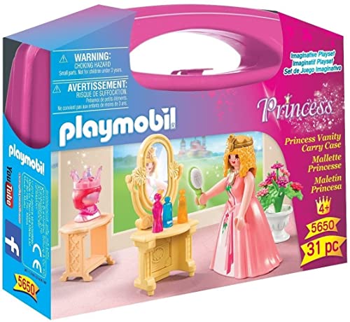 PLAYMOBIL Princess Vanity Carry Case Spielzeugfiguren für Kinder, Mehrfarbig, ab 4 Jahren, Kunststoff, Mädchen, 31 Stück, geschlossene Box PLAYMOBIL Princess Vanity Carry Case Spielzeugfiguren für Kinder, Mehrfarbig, ab 4 Jahren, Kunststoff, Mädchen, 31 Stück, geschlossene Box von PLAYMOBIL