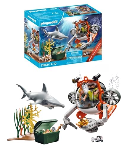 PLAYMOBIL | Promo Pack | Schatzsuche mit U-Boot | Spielzeug ab 4 Jahren | Geschenk für Kinder | Fördert Kreativität & Abenteuerlust | Unterwasser-Abenteuer mit Figuren & Zubehör | 71860 PLAYMOBIL | Promo Pack | Schatzsuche mit U-Boot | Spielzeug ab 4 Jahren | Geschenk für Kinder | Fördert Kreativität & Abenteuerlust | Unterwasser-Abenteuer mit Figuren & Zubehör | 71860 von PLAYMOBIL