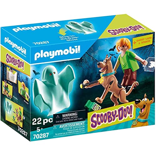 PLAYMOBIL Scooby-DOO! 70287 Scooby & Shaggy mit Geist, Ab 5 Jahren von PLAYMOBIL