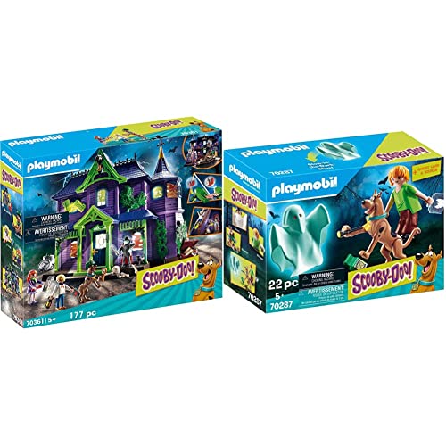 PLAYMOBIL Scooby-DOO! 70361 Abenteuer im Geisterhaus, Mit Licht- und Soundeffekten, Ab 5 Jahren & Scooby-DOO! 70287 Scooby & Shaggy mit Geist, Ab 5 Jahren PLAYMOBIL Scooby-DOO! 70361 Abenteuer im Geisterhaus, Mit Licht- und Soundeffekten, Ab 5 Jahren & Scooby-DOO! 70287 Scooby & Shaggy mit Geist, Ab 5 Jahren von PLAYMOBIL