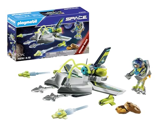 PLAYMOBIL Space Promo Pack 71370 Hightech Space-Drohne, Raumfahrt, Weltraum, Jetbag und schussfähige Kanonen, Spielzeug für Kinder ab 4 Jahren von PLAYMOBIL