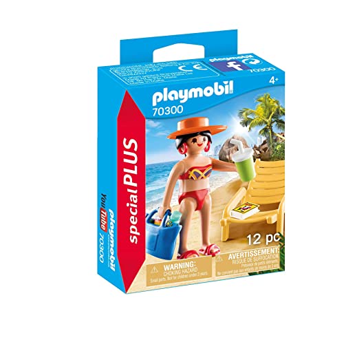 PLAYMOBIL Special Plus 70300 Urlauberin mit Liegestuhl, ab 4 Jahren von PLAYMOBIL