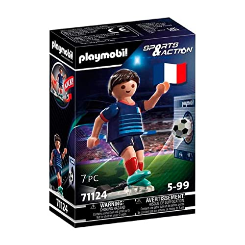PLAYMOBIL Sports & Action 71124 Fußballspieler Frankreich, mit Kickfunktion und Torwand, ab 5 Jahren PLAYMOBIL Sports & Action 71124 Fußballspieler Frankreich, mit Kickfunktion und Torwand, ab 5 Jahren von PLAYMOBIL