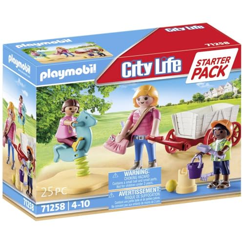 PLAYMOBIL City Life 71258 Erzieherin mit Bollerwagen, ab 4 Jahren von PLAYMOBIL