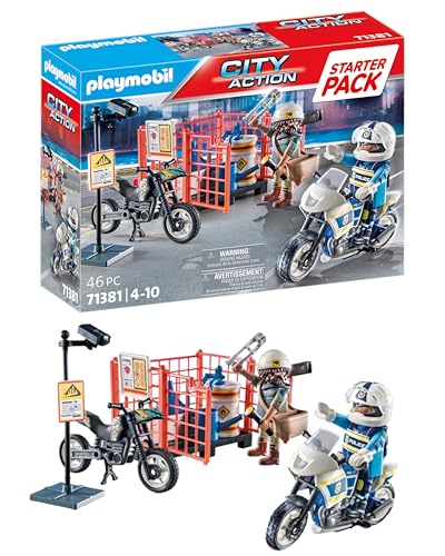 PLAYMOBIL | City Action | Starter Pack Polizei | Spielzeug für Kinder ab 4 Jahren | 71381 von PLAYMOBIL