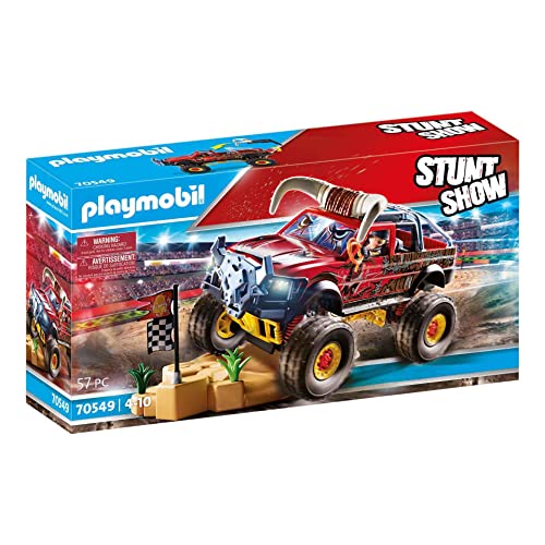 PLAYMOBIL Stuntshow 70549 Monster Truck Horned, Für Kinder von 4-10 Jahren von PLAYMOBIL