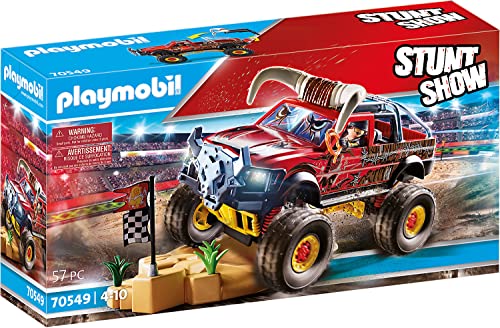 PLAYMOBIL Stuntshow 70549 Monster Truck Horned, Für Kinder von 4-10 Jahren von PLAYMOBIL