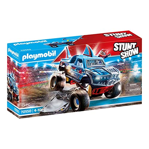 PLAYMOBIL Stuntshow 70550 Monster Truck Shark, Für Kinder von 4-10 Jahren von PLAYMOBIL