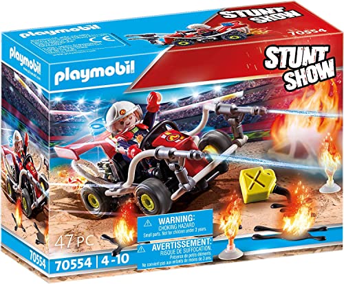 PLAYMOBIL Stuntshow 70554 Feuerwehrkart, Für Kinder von 4-10 Jahren PLAYMOBIL Stuntshow 70554 Feuerwehrkart, Für Kinder von 4-10 Jahren von PLAYMOBIL