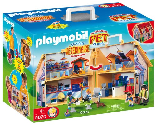 PLAYMOBIL Tierklinik, Kofferform, Spielset (5870) von PLAYMOBIL
