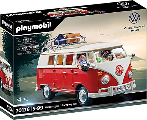 PLAYMOBIL Volkswagen 70176 T1 Camping Bus, Für Kinder ab 5 Jahren von PLAYMOBIL