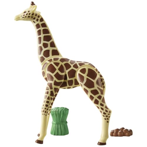 PLAYMOBIL WILTOPIA 71048 Giraffe inklusive vielen Zubehör und Tier-Sammelkarte mit QR-Code, ab 4 Jahren, von PLAYMOBIL