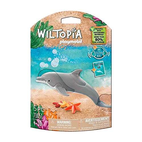 PLAYMOBIL WILTOPIA 71051 Delfin inklusive vielen Zubehör und Tier-Sammelkarte mit QR-Code, ab 4 Jahren PLAYMOBIL WILTOPIA 71051 Delfin inklusive vielen Zubehör und Tier-Sammelkarte mit QR-Code, ab 4 Jahren von PLAYMOBIL