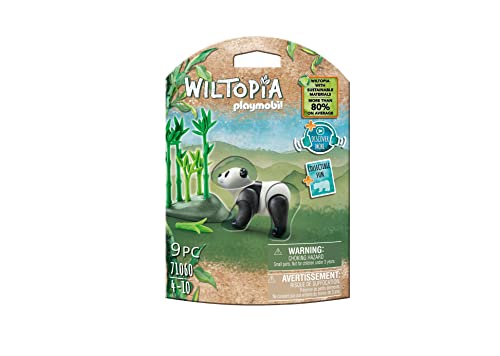 Playmobil 71060 Wiltopia Panda, Animal toy,for children 4-10, sustainable toy animals, Panda toy, Collectible toy for kids, made form 80% recycled material, Multicoloured, One Size von PLAYMOBIL