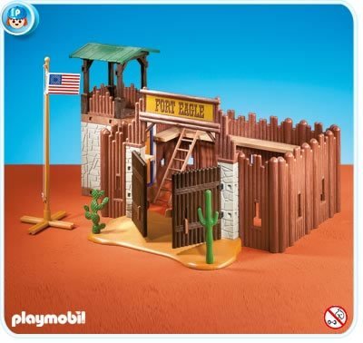 PLAYMOBIL Western-Festung Fort Eagle, 45 cm, für Kinder, unisex von PLAYMOBIL
