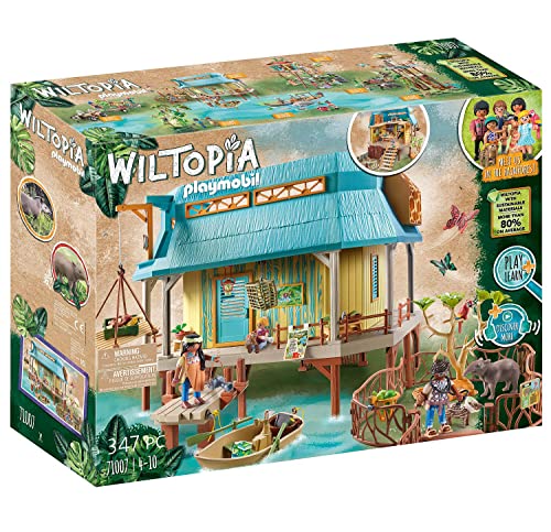 PLAYMOBIL Wiltopia 71007 Tierpflegestation mit Halterungen zum befestigen von Booten und schwimmfähigem Ruderboot, Empfohlen ab 4 Jahren PLAYMOBIL Wiltopia 71007 Tierpflegestation mit Halterungen zum befestigen von Booten und schwimmfähigem Ruderboot, Empfohlen ab 4 Jahren von PLAYMOBIL