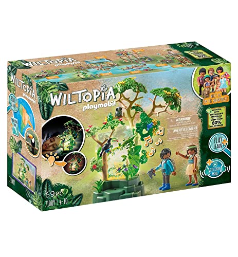 PLAYMOBIL Wiltopia 71009 Nachtlicht Regenwald mit Spielzeugtieren, Licht und Sound, Nachhaltiges Spielzeug für Kinder ab 4 Jahren PLAYMOBIL Wiltopia 71009 Nachtlicht Regenwald mit Spielzeugtieren, Licht und Sound, Nachhaltiges Spielzeug für Kinder ab 4 Jahren von PLAYMOBIL
