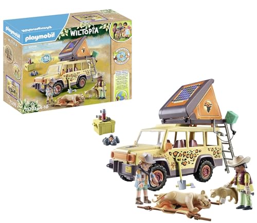 PLAYMOBIL Wiltopia 71293 Mit dem Geländewagen bei den Löwen, abenteuerliche Tierverarztung in der Savanne, Lernspielzeug aus nachhaltigem Material, Spielzeug für Kinder ab 4 Jahren PLAYMOBIL Wiltopia 71293 Mit dem Geländewagen bei den Löwen, abenteuerliche Tierverarztung in der Savanne, Lernspielzeug aus nachhaltigem Material, Spielzeug für Kinder ab 4 Jahren von PLAYMOBIL