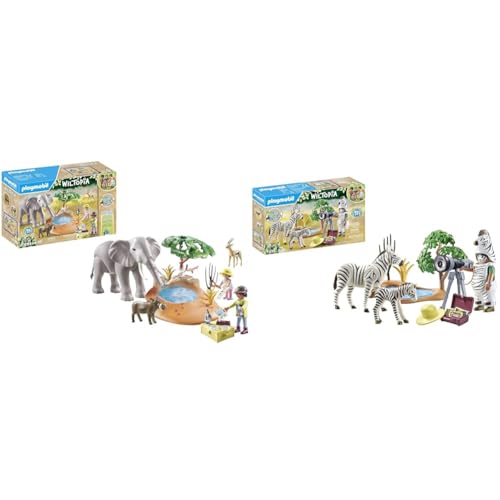 PLAYMOBIL Wiltopia 71294 Spritztour zum Wasserloch & Wiltopia 71295 Unterwegs mit der Tierfotografin PLAYMOBIL Wiltopia 71294 Spritztour zum Wasserloch & Wiltopia 71295 Unterwegs mit der Tierfotografin von PLAYMOBIL