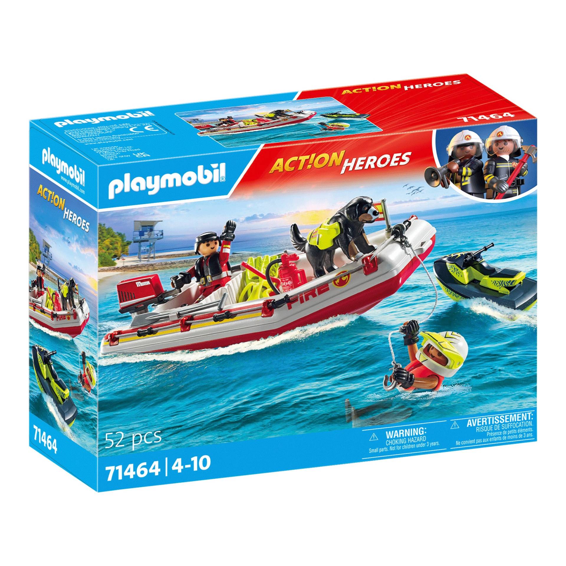 Playmobil® Action Heroes 71464 Feuerwehrboot mit Aqua Scooter von PLAYMOBIL