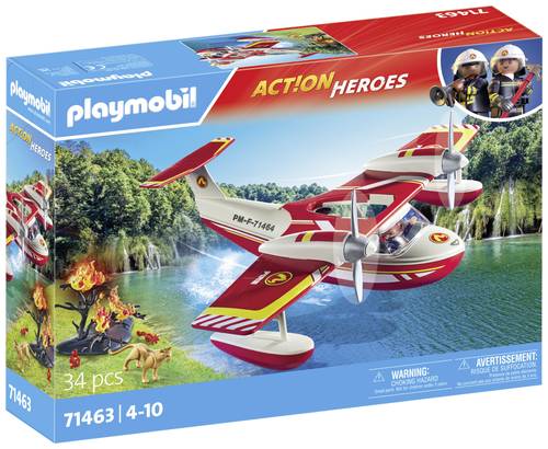 Playmobil® ACT!ON HEROES Feuerwehrflugzeug mit Löschfunktion 71463 von PLAYMOBIL