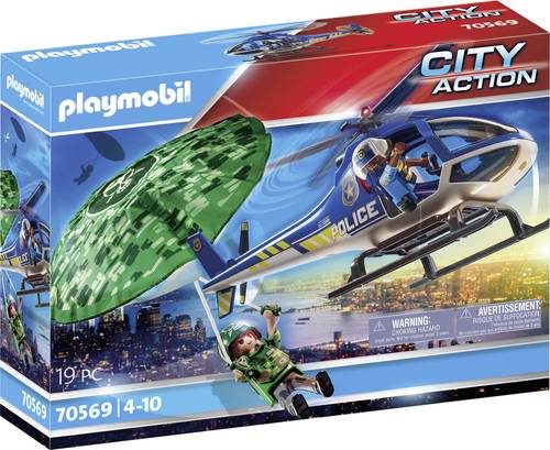 Playmobil® City Action Polizei-Hubschrauber: Fallschirm-Verfolgung 70569 von PLAYMOBIL
