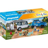 Playmobil® Family Fun Wohnwagen mit Auto 71423 von PLAYMOBIL