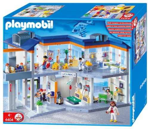 Playmobil 4404 - Großes Krankenhaus mit Einrichtung von PLAYMOBIL