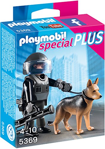 PLAYMOBIL 5369 SEKPolizist mit Hund von PLAYMOBIL