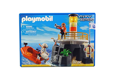 Playmobil 5626 City Action Leuchtturm mit Rettungsbastel von PLAYMOBIL