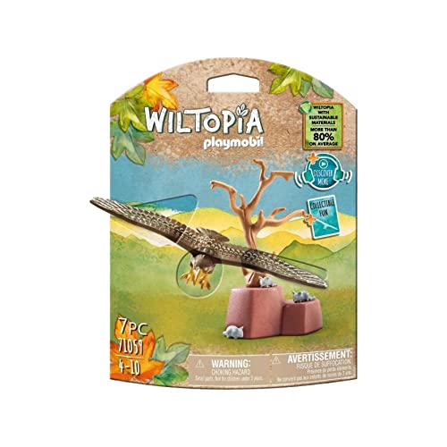 Playmobil 71059 Wiltopia Eagle, Animal Toy,for Children 4-10, Sustainable Toy Animals, Eagle Toy, Collectible Toy for Kids, Made Form 80% Recycled Material, Multicoloured, One Size von PLAYMOBIL