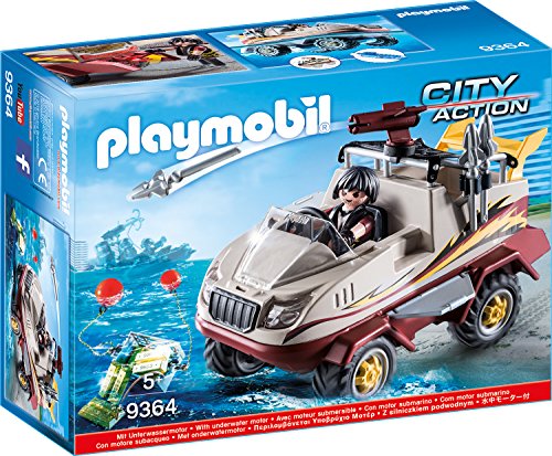 PLAYMOBIL City Action 9364 Amphibienfahrzeug mit Unterwassermotor, Ab 5 Jahren von PLAYMOBIL
